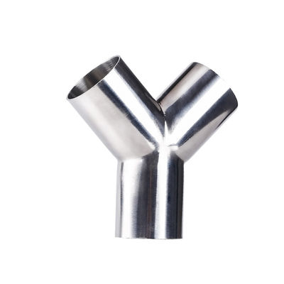RTS Sanitary Stainless Steel 304 316 Pipe Fitting Tri Clamp Welding Wyes Tee Y Type Tee