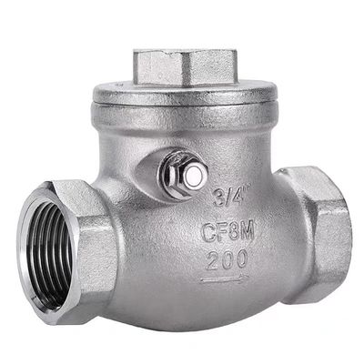 WZ SS 304 316 CF8 CF8M Cylindrical Non-Return Swing Check Valve 200WOG 1/2"-4" Equal