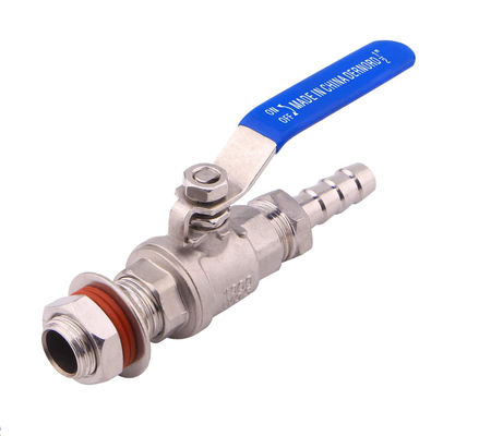 NPT 1/2 Weldless Bulkhead Ball Valve Kit for Home Brewing Kettle Customized Support