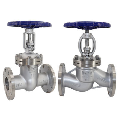 Light/Medium Duty 304 Stainless Steel Globe Valve with 2" API Flange and Manual Control