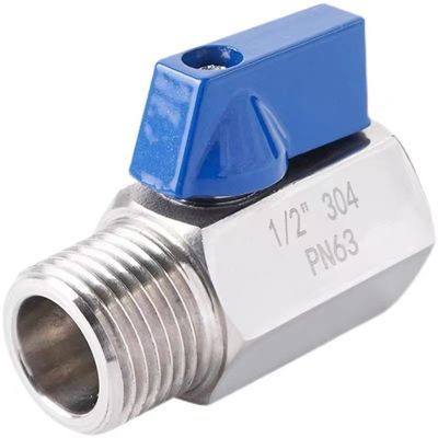 Equal Mini Ball Valve 1/8" WZ Stainless Steel 304 316 FF 1000PSI/PN63 Screw Manual