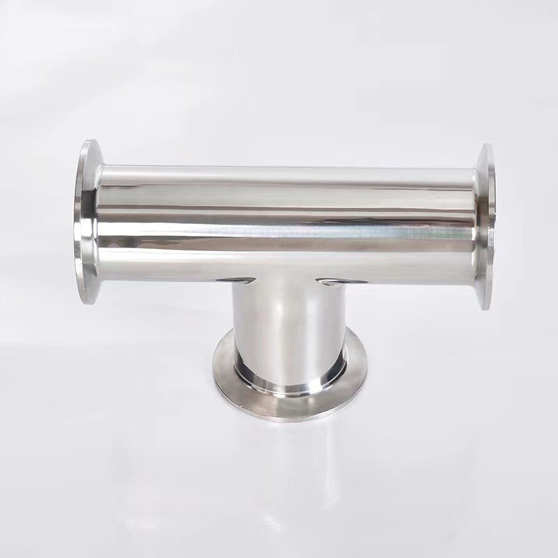 Matt Finish Sanitary Stainless Steel Equal Tee 3-way Pipe Fittings for ...