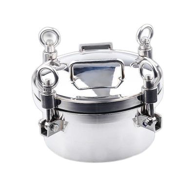 Guaranteed Sanitary Manhole Cover for Tank Silver 304 316L Stainless Steel Design
