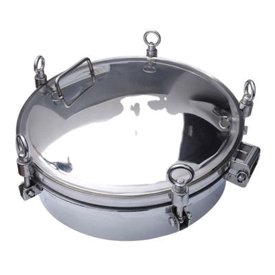 Guaranteed Sanitary Manhole Cover for Tank Silver 304 316L Stainless Steel Design
