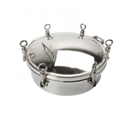 Sanitary 304 316L Stainless Steel Pressure Manhole with High Pressure and Mirror Surface