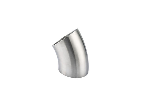 Sanitary 304/ 316L Stainless Steel 45 Degree Elbow Pipe Fitting for Welding Connection