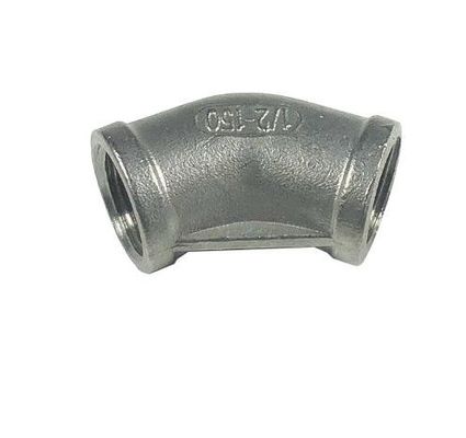 Customized OEM Support for 201 304 Stainless Steel 45 Degree Elbow Female Pipe Fitting