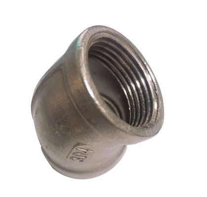 Customized OEM Support for 201 304 Stainless Steel 45 Degree Elbow Female Pipe Fitting