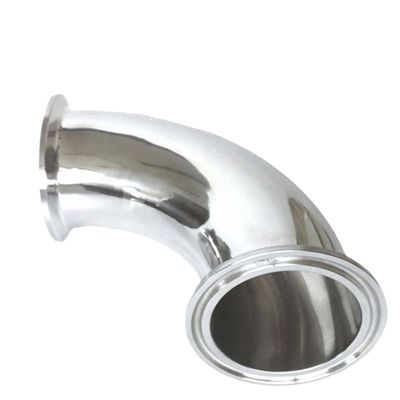 RTS Sanitary Elbow Pipe Fitting 90 Deg Elbow Stainless Steel 90 Degree Clamp Connection