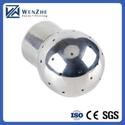 Sanitary 304 316L Stainless Steel 360 Degree CIP Spray Cleaning Ball for Food Beverage