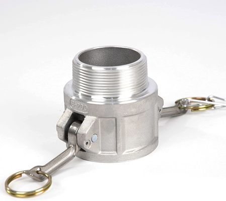 Stainless Steel 301/304/316 Cam Groove Hose Fitting 2" Part B for Secure Connection