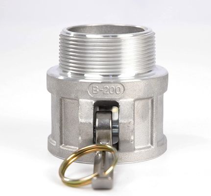Stainless Steel 301/304/316 Cam Groove Hose Fitting 2" Part B for Secure Connection