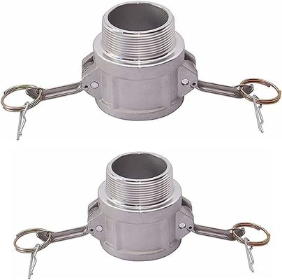 Stainless Steel 301/304/316 Cam Groove Hose Fitting 2" Part B for Secure Connection