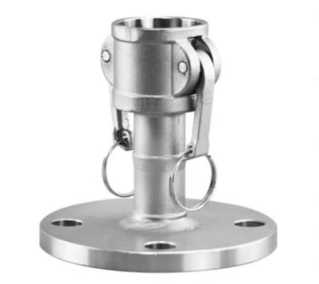Stainless Steel 301/304/316 Cam Groove Hose Fitting 2" Part B for Secure Connection