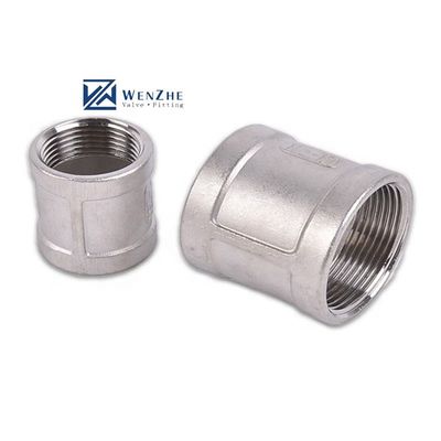 Stainless Steel 304 316 Socket Banded Female Threaded Coupling SS304 201 316 NPT BSPT BSPP