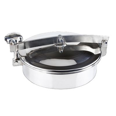 Sanitary Stainless Steel 304 316L Round Manhole Cover for Tank Manway Mirror Polished