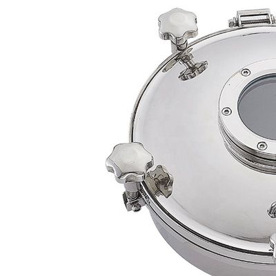 Sanitary SS304 SS316L Stainless Steel Round Pressure Manhole Cover