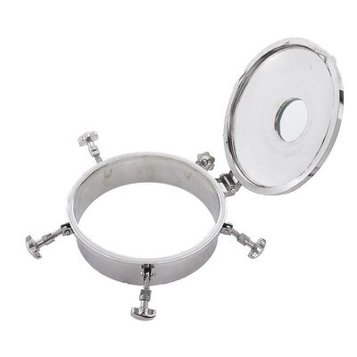 Sanitary SS304 SS316L Stainless Steel Round Pressure Manhole Cover