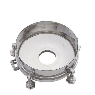 Sanitary SS304 SS316L Stainless Steel Round Pressure Manhole Cover
