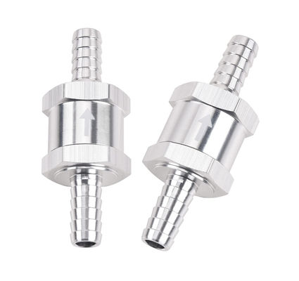 Equal Fuel Check Valve One Way Inline Non Return Diesel Gasoline Silver with Female Thread