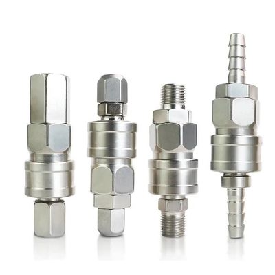 Equal Fuel Check Valve One Way Inline Non Return Diesel Gasoline Silver with Female Thread