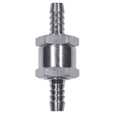 Equal Fuel Check Valve One Way Inline Non Return Diesel Gasoline Silver with Female Thread