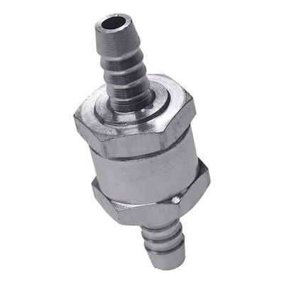 Equal Fuel Check Valve One Way Inline Non Return Diesel Gasoline Silver with Female Thread