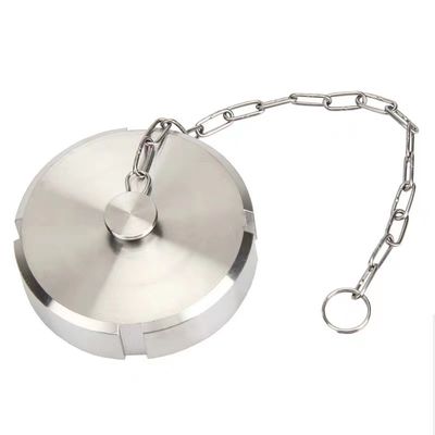 WZ Sanitary SMS Union Blind Nut with Chain DIN 3A SMS General Cylindrical Head Code