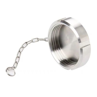WZ Sanitary SMS Union Blind Nut with Chain DIN 3A SMS General Cylindrical Head Code