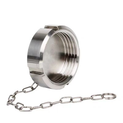 WZ Sanitary SMS Union Blind Nut with Chain DIN 3A SMS General Cylindrical Head Code