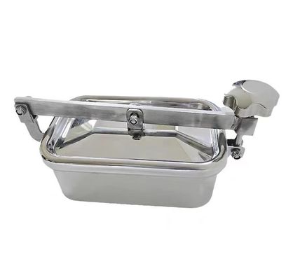 SS304 Or SS316L Stainless Steel Sanitary Square Manhole Cover Steel DIN SMS 3A