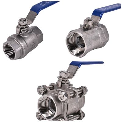 ANSI BS DIN JIS Standard Stainless Steel 201304 Threaded Female 1Pc 2pc 3pcs BALL VALVES