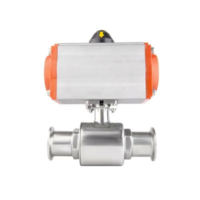 Quick Installation WZ SS304 Sanitary Class 25 38 Clamp 3 Way Ball Valve with Silver Finish
