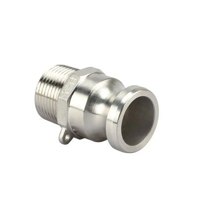 2" Plug x 2" NPT Male Global Type F Camlock Coupling and Groove Hose Fitting for Durable