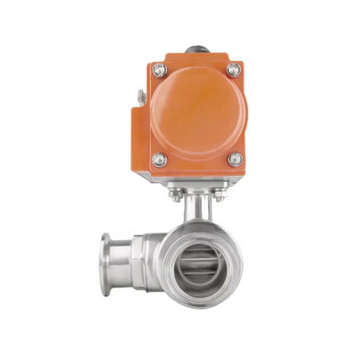 Quick Installation WZ SS304 Sanitary Class 25 38 Clamp 3 Way Ball Valve with Silver Finish
