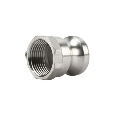 2" Plug x 2" NPT Male Global Type F Camlock Coupling and Groove Hose Fitting for Durable