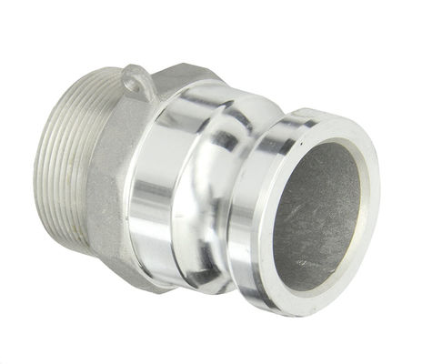 2" Plug x 2" NPT Male Global Type F Camlock Coupling and Groove Hose Fitting for Durable