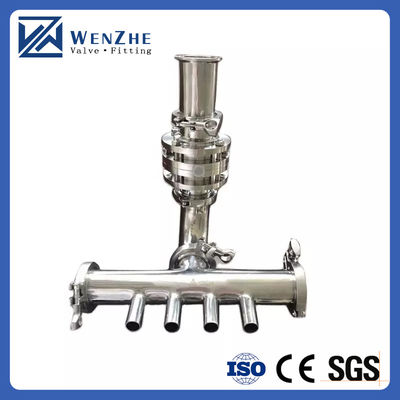 1.5 Inch Tri-Clamp Filter SS304 Sanitary Fittings with Equal Inline Straight Strainer