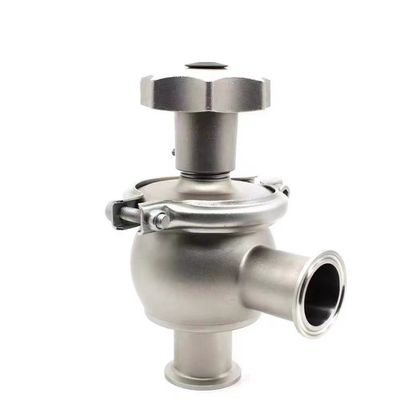 WZ Sanitary SS 304 316 Manual Stop Reversing Valve Angle Type Stop Globe Valve for Pipes