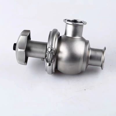 WZ Sanitary SS 304 316 Manual Stop Reversing Valve Angle Type Stop Globe Valve for Pipes