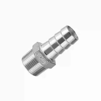 SS316 SS304 Stainless Steel Pipe Fitting Connector Casting NPT BSPT Hex Hose Nipple