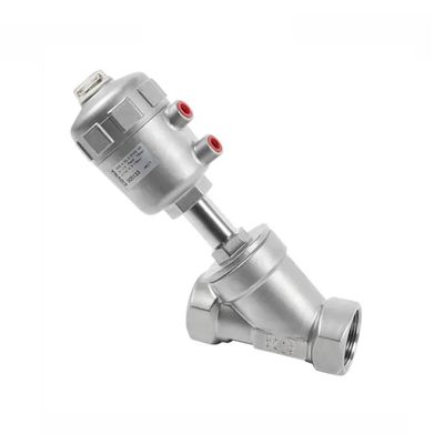 Control DN15 1/2 inch Stainless Steel Pneumatic Water Steam Control Angle Seat Valve