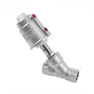 Control DN15 1/2 inch Stainless Steel Pneumatic Water Steam Control Angle Seat Valve