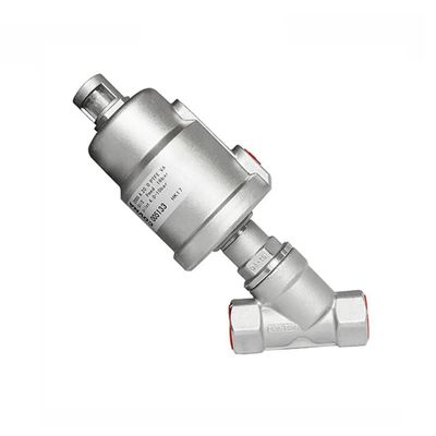 Control DN15 1/2 inch Stainless Steel Pneumatic Water Steam Control Angle Seat Valve