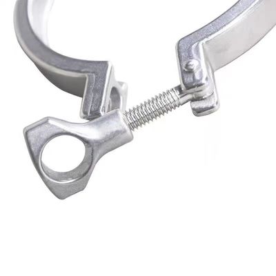 WZ Sanitary Tri Clamp Stainless Steel304 316 Casting Ferrule Flange Pipe Double Pin Clamp 1/8"-4