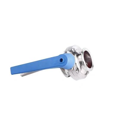 Customized Needs ODM Stainless Steel 304 31Tri Clamp Clover DIN 3A SMS Butterfly Valves