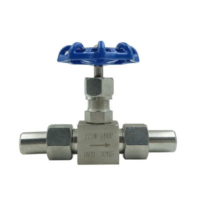 304 316L Straight Way Female Welded Ball Needle Valve for High Pressure Sanitary