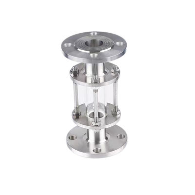 WZ Stainless Steel 304 316 Flange Connected Pipeline Sight Glass for Pressure Systems