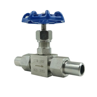 304 316L Straight Way Female Welded Ball Needle Valve for High Pressure Sanitary