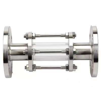 WZ Stainless Steel 304 316 Flange Connected Pipeline Sight Glass for Pressure Systems